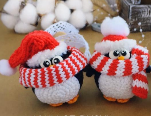 Amigurumi Christmas Penguins Free Pattern