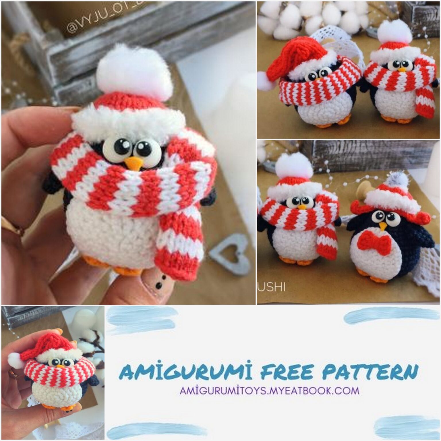 Amigurumi Christmas Penguins Free Pattern – Amigurumi toys