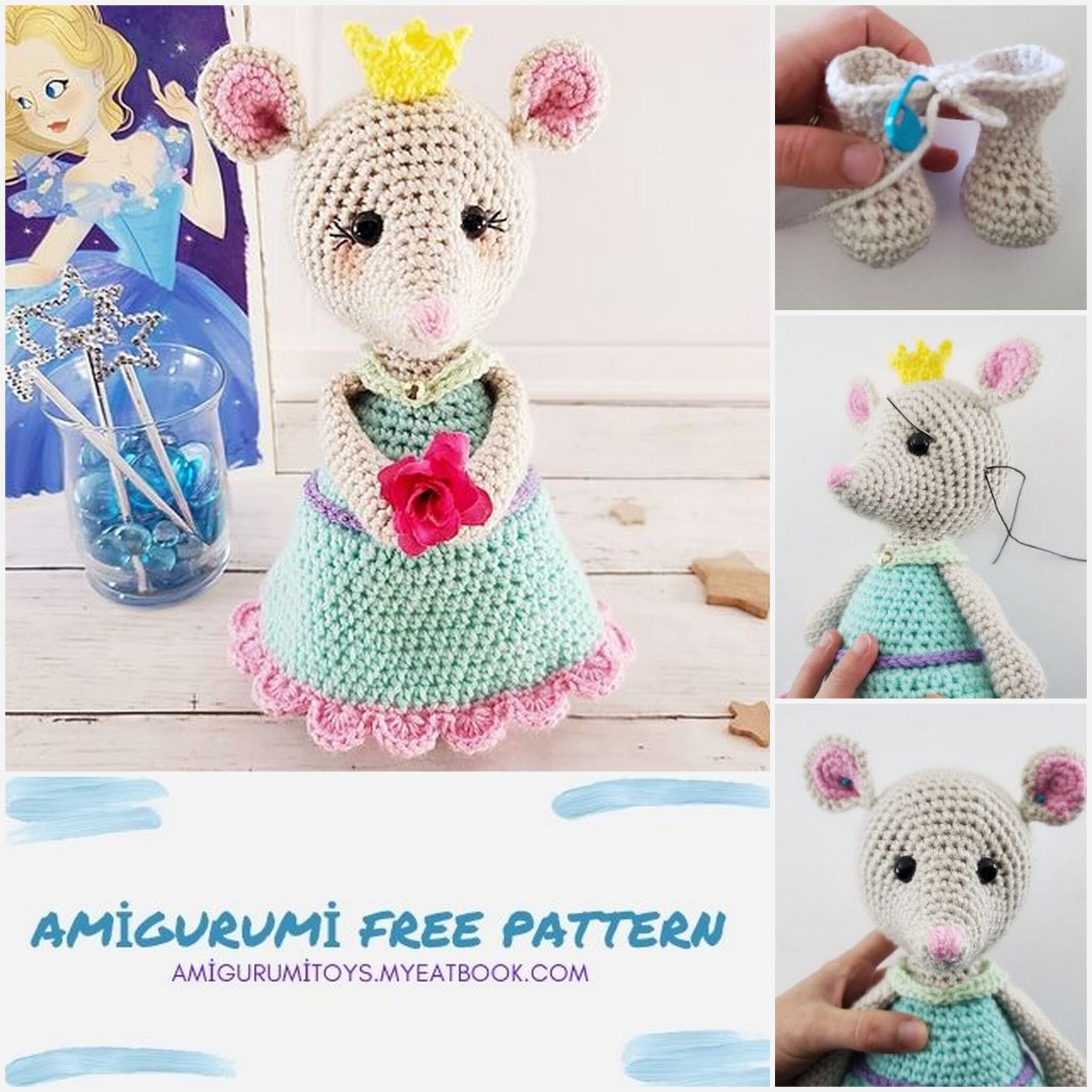 Amigurumi Princess Free Mouse Crochet Pattern Amigurumi toys