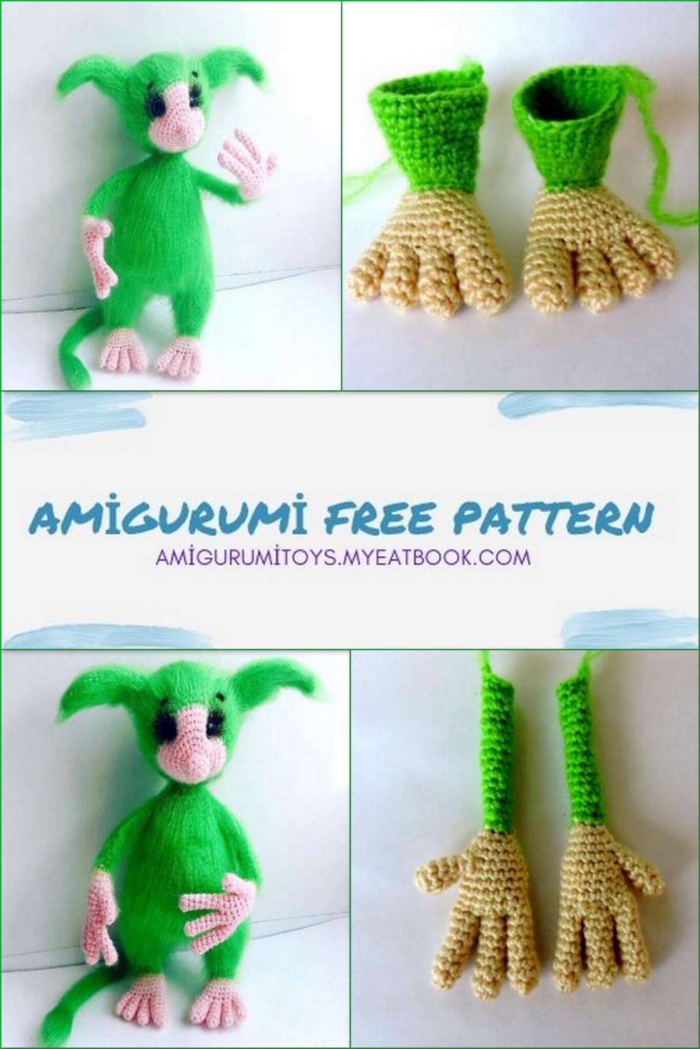 Amigurumi Green longing Free Pattern – Amigurumi toys