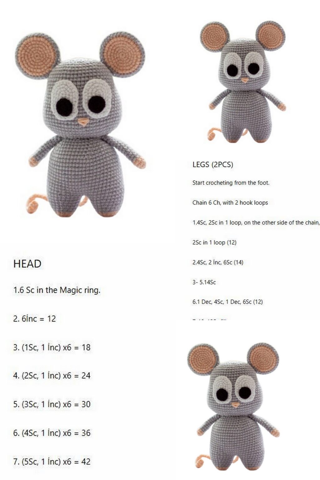 Amigurumi Mouse Jack Free Pattern - Amigurumi Patterns