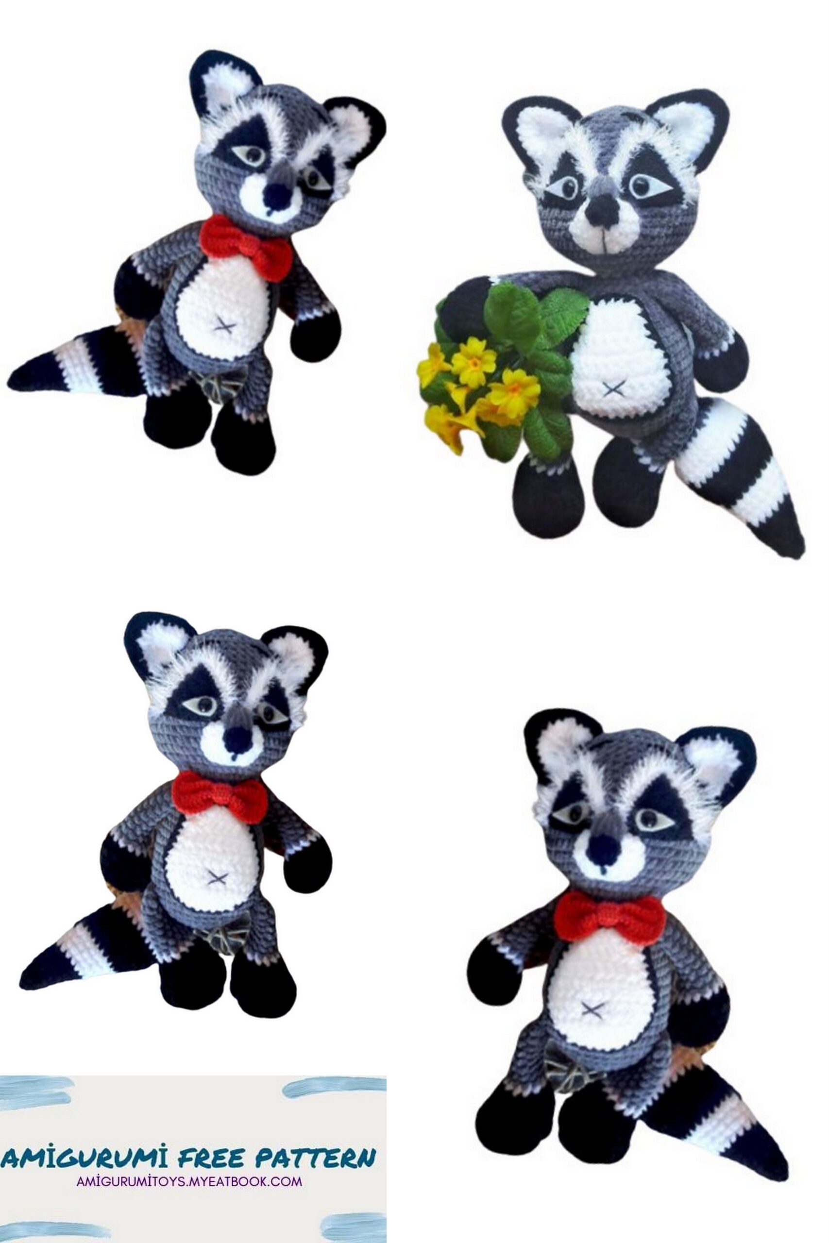 Amigurumi Big Raccoon Free Pattern - Amigurumi Patterns