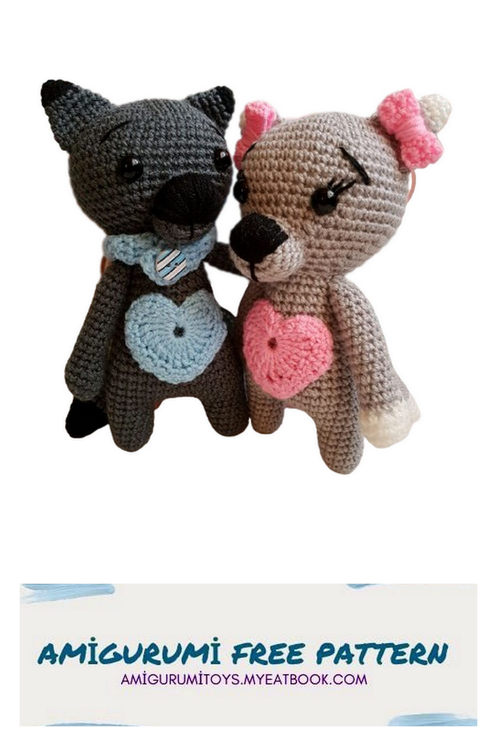 Amigurumi Pair of wolves Free Pattern – Amigurumi toys