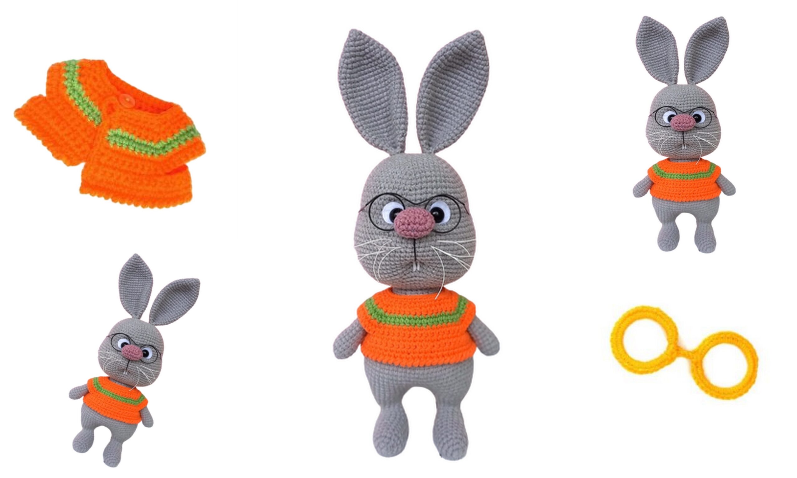 Amigurumi Glasses Rabbit Free Pattern - Amigurumi Patterns