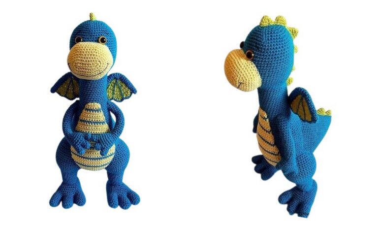 Amigurumi Cute Dinosaur Free Crochet Pattern