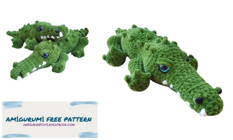 Amigurumi Plush Crocodile Free Pattern