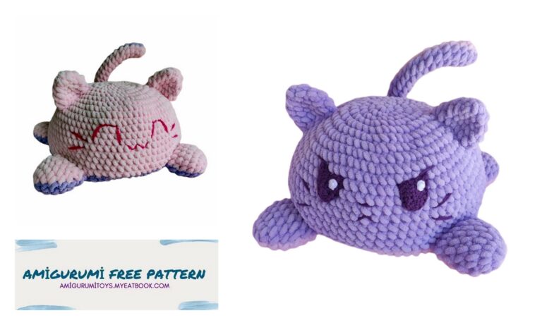 Amigurumi Reversible Cat-Moody Crochet Pattern