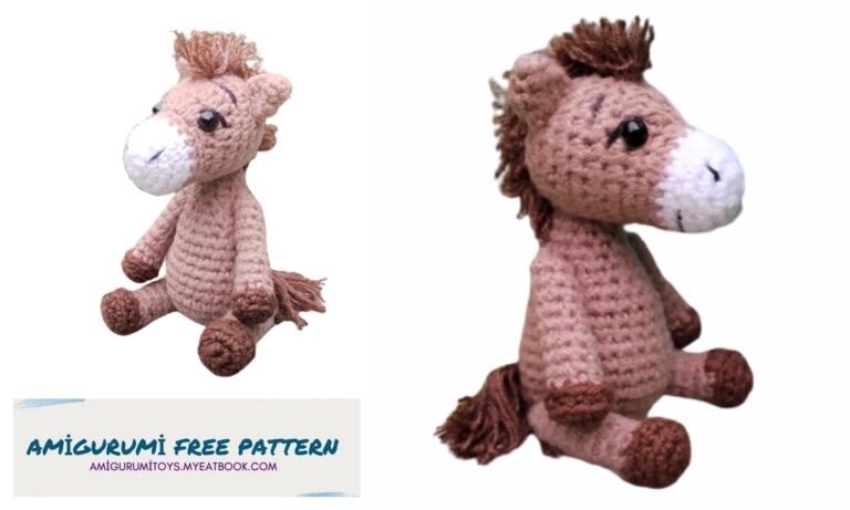 Amigurumi Mini Horse Crochet Free Pattern