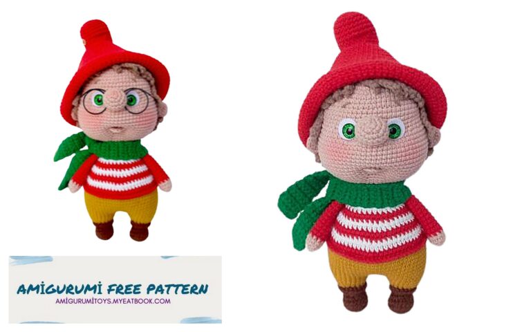 Amigurumi Cute Christmas Gnome Free Pattern