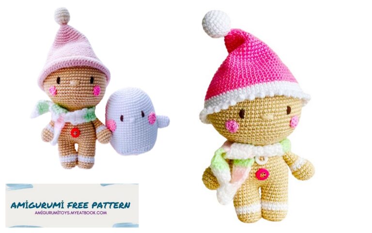 Amigurumi Ginger Christmas Doll Crochet Pattern