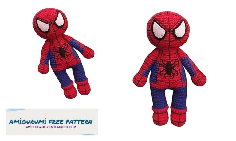 Amigurumi Amazing Free Spiderman Crochet Pattern