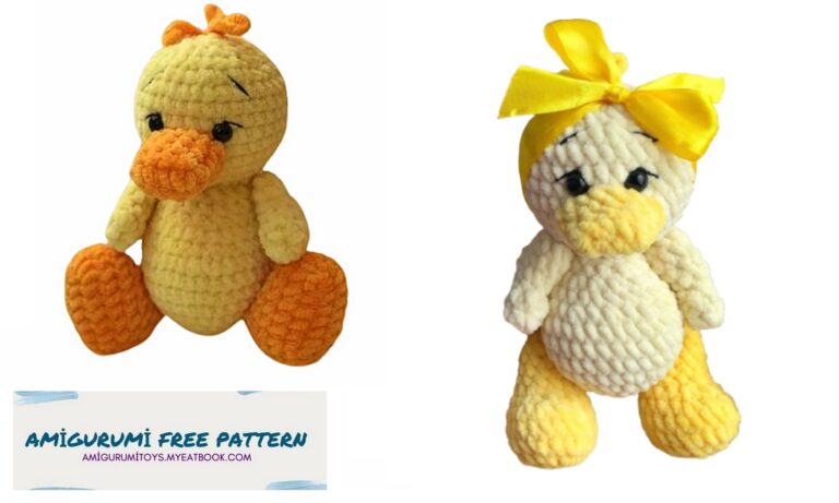 Plush Baby Crochet Duck Amigurumi Free Pattern
