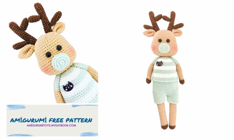 Cute Deer Amigurumi free crochet pattern