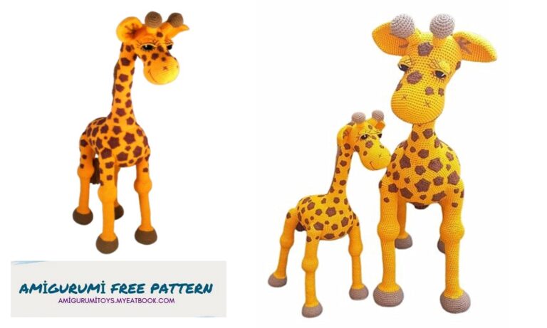 Amigurumi Realistic Cute Giraffe Free Pattern