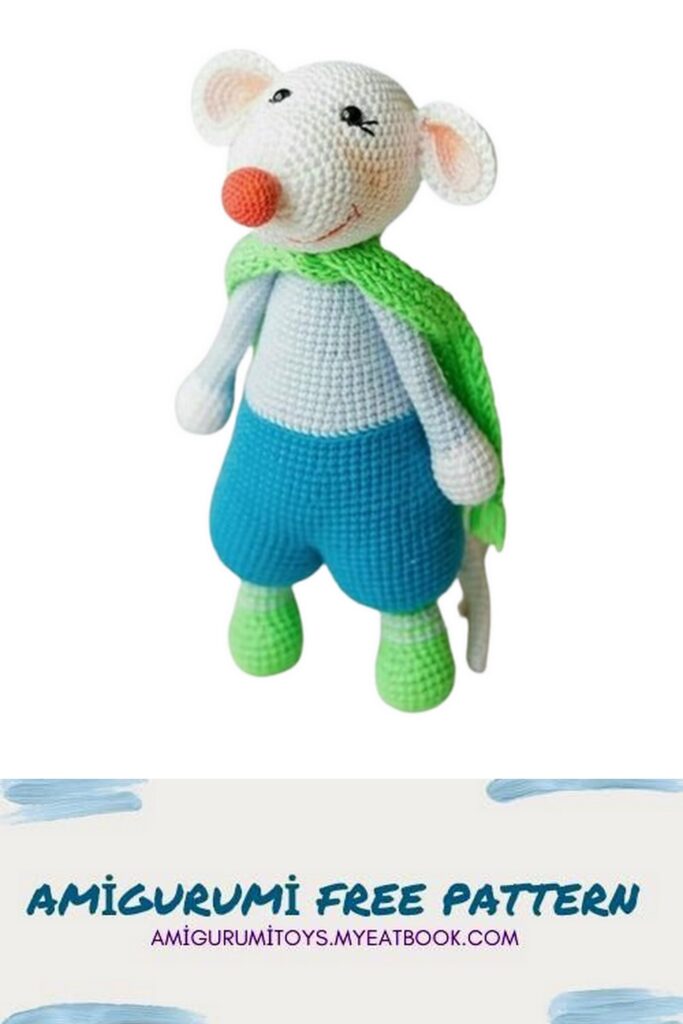 Amigurumi Mouse With Scarf Free Pattern