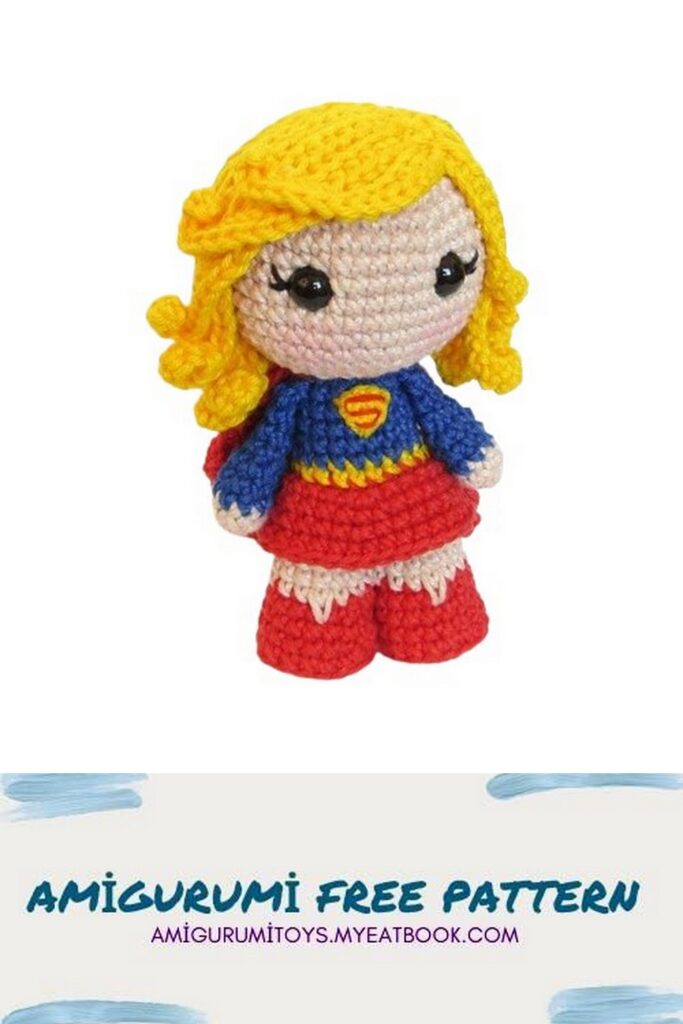 Crochet Super Woman Amigurumi Free Pattern