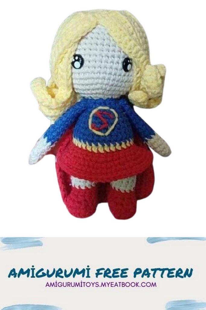 Super Woman Amigurumi Free Pattern