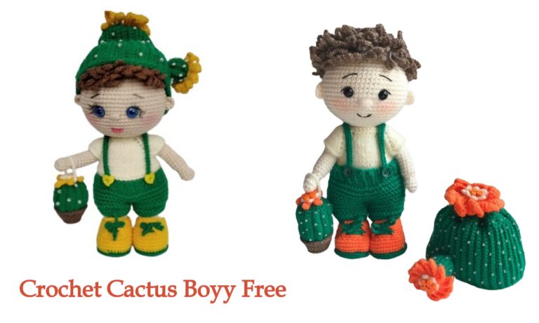 Crochet Cactus Boyy Free Amigurumi Pattern