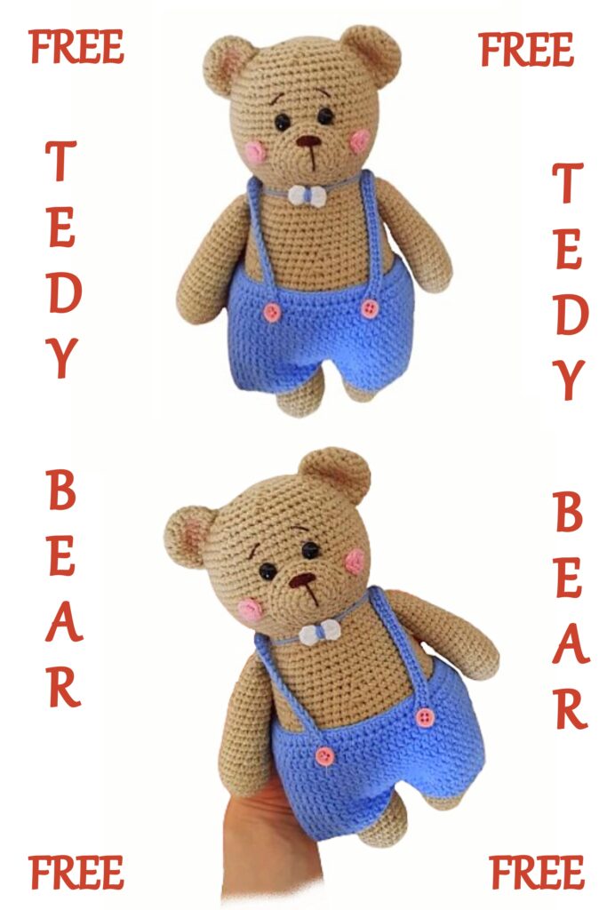 Teddy Bear in Pants Free Pattern