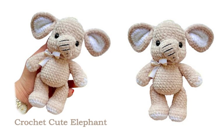 Crochet Cute Elephant Free Pattern