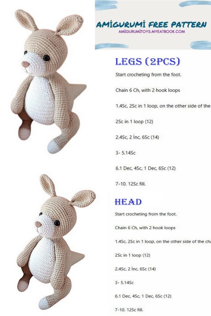 Kangaroo Free Pattern