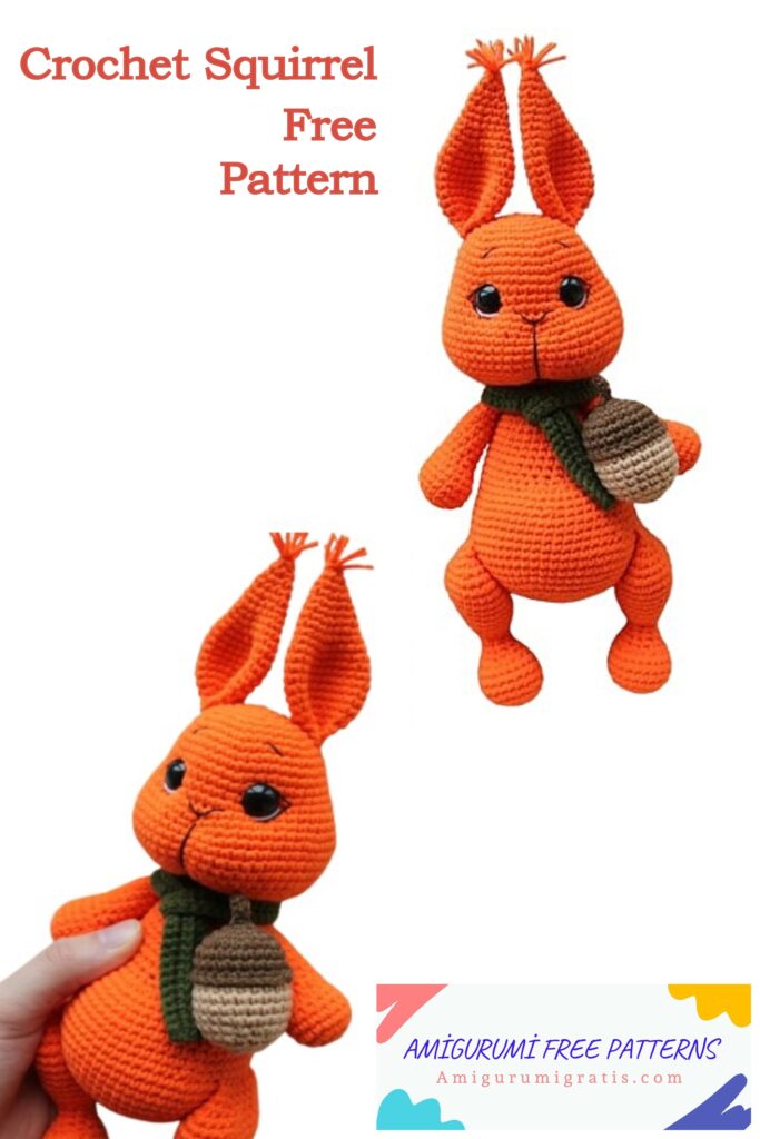 Crochet Squirrel Free pattern