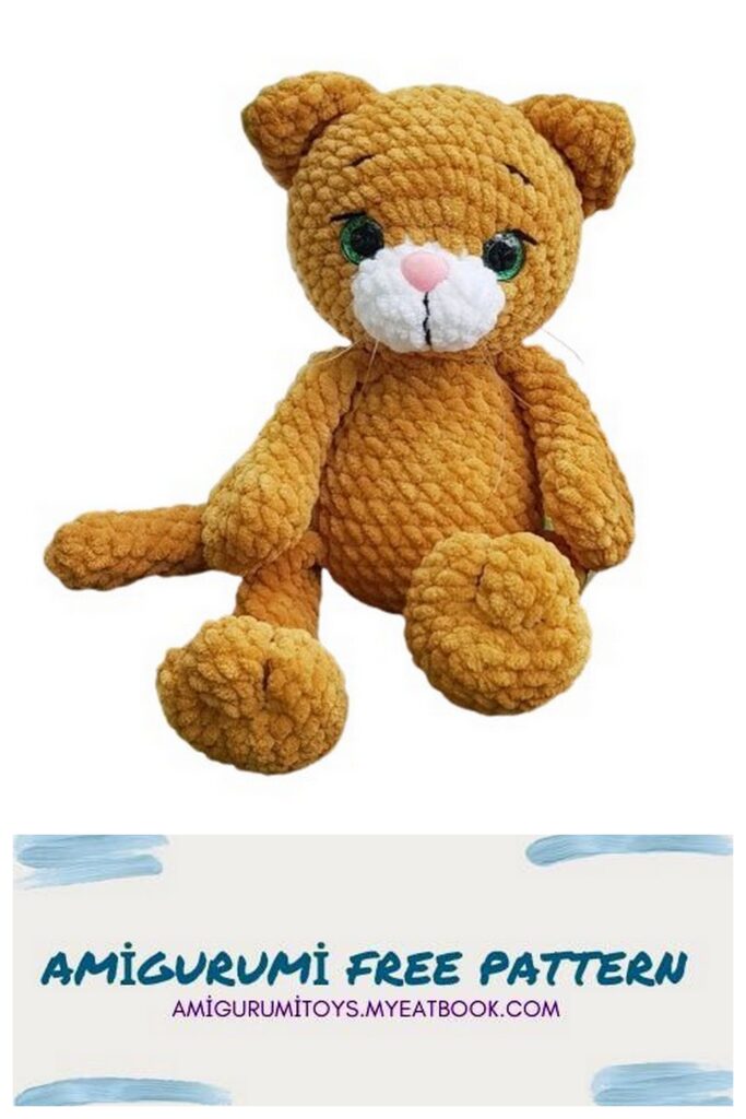 Plush Cat Crochet Free Pattern