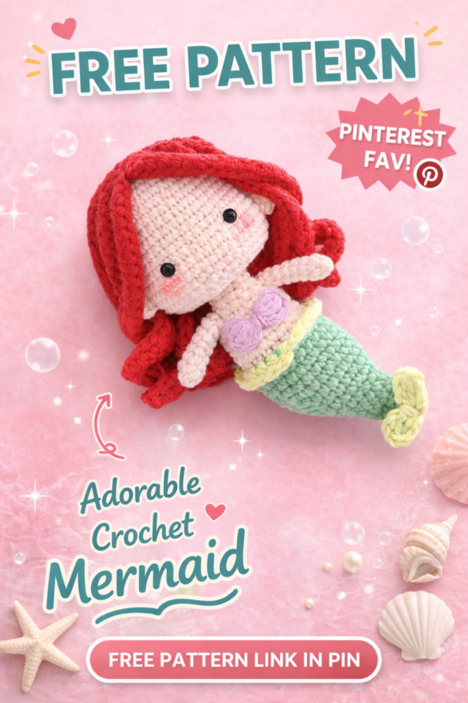 Amigurumi Little mermaid free pattern